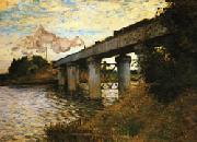 Claude Monet The Railway Bridge at Argenteuil oil painting picture wholesale